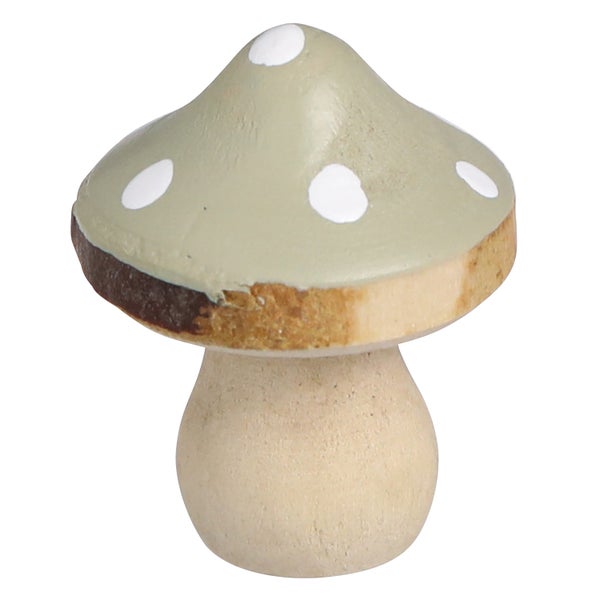 Dekorativer Holzpilz mit Punkten für den Innenbereich