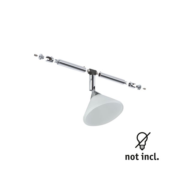 Inhalt: Strahler mit Montagezubehör, 110 Millimeter Höhe, 80 Millimeter Ausladung, 85 Millimeter Durchmesser, 5 Jahre Garantie.