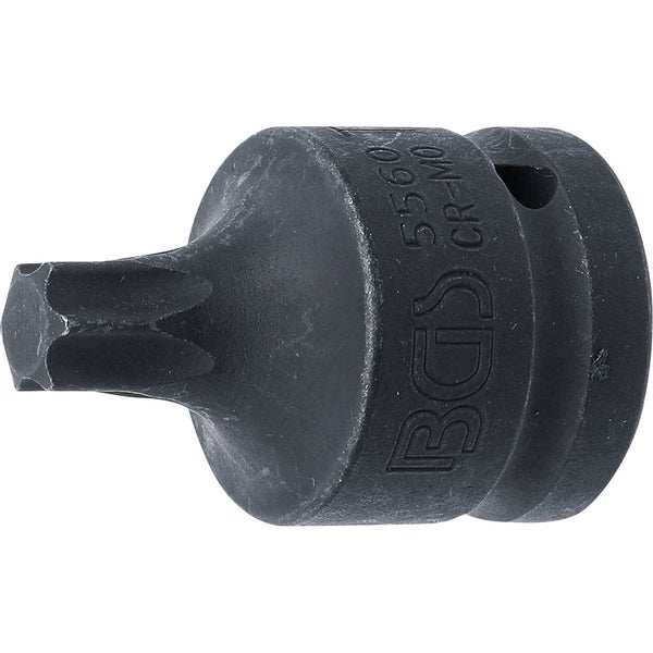 BGS Kraft-Bit-Einsatz Antrieb Innenvierkant 20 mm (3/4) T-Profil (für Torx) T60 - 5560