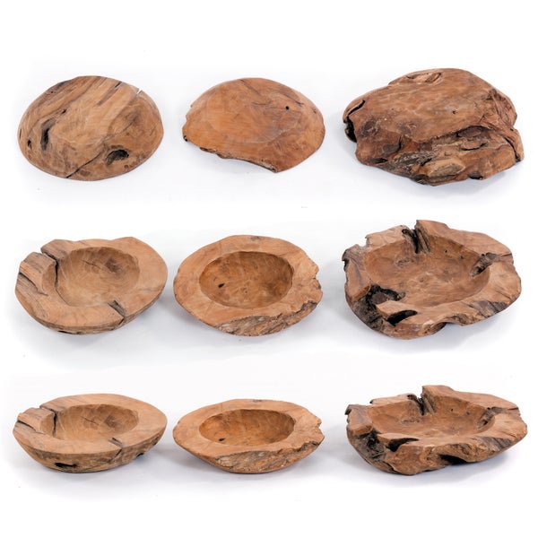 Deko Schale TEAKROOTS 40 Teakholzwurzel naturfarben