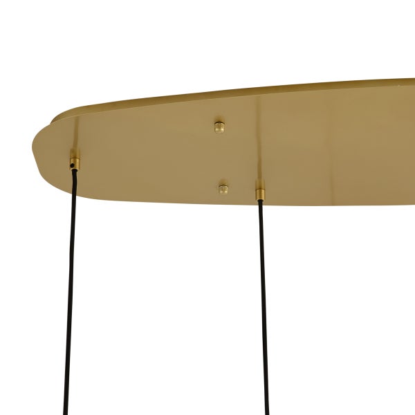 Detailansicht einer Deckenleuchte mit Aufhängung