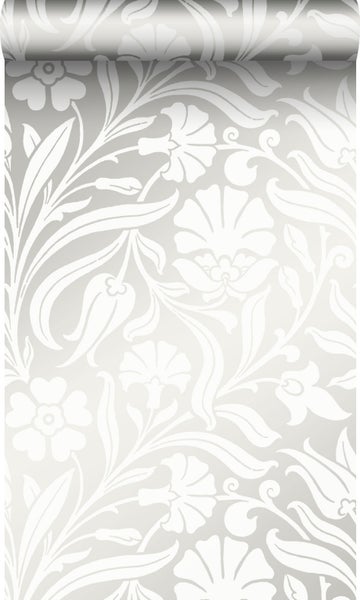 Origin Wallcoverings Tapete Blumen Crême-Weiß - 53 cm x 10.05 m - 346635