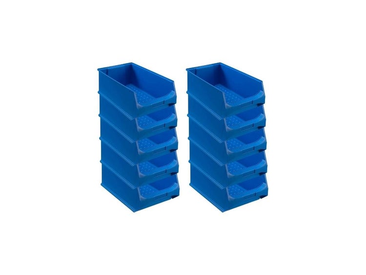 PROREGAL Blaue Sichtlagerbox 5.0 HxBxT 20 x 30 x 50 cm 21,8 Liter Sichtlagerbehälter Sichtlagerkasten Sichtlagerkastensortiment Sortierbehälter