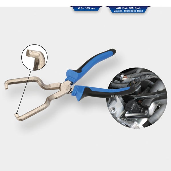 BRILLIANT TOOLS Kraftstoffleitung-Entriegelungszange - BT536004