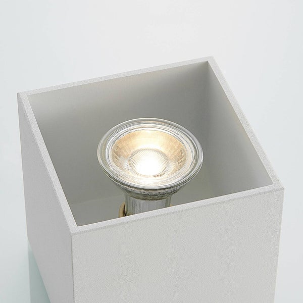 Lindby Deckenlampe Parvin (Modern) in Weiß aus Aluminium (1 flammig, GU10) - Deckenleuchte Lampe Wohnzimmerleuchte