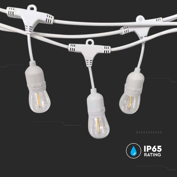 E27 LED-Glühbirnen - Lichterkette - WP - Sockel - Weiß - IP65
