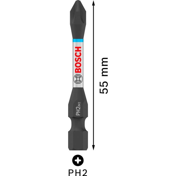 Bosch PRO Phillips Impact Bit PH2 55 mm 15-tlg. - 2608522523