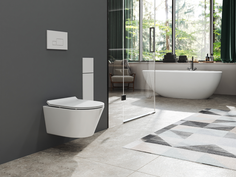 SSWW Design Hänge-WC CT2070V – Spülrandlos – Keramik – Softclose-Sitz