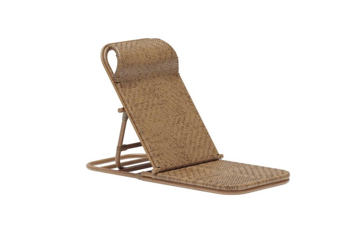 Bambus Strandliege mit verstellbarer Rückenlehne