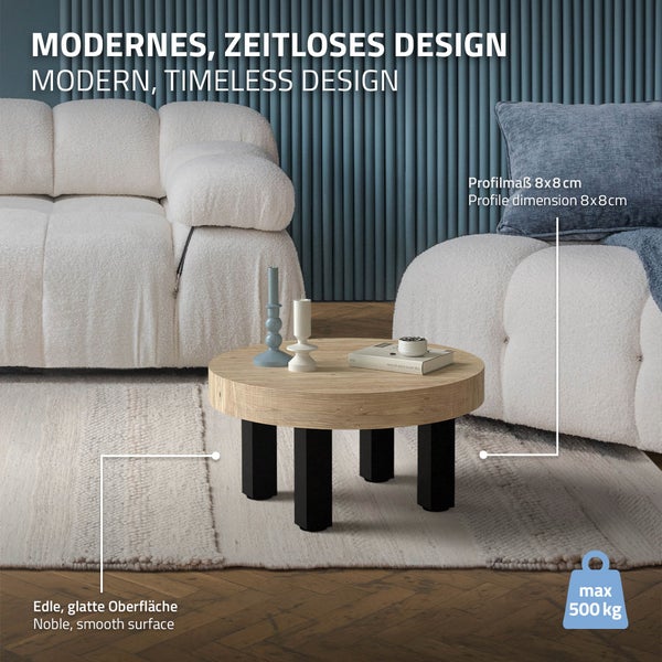 ML-Design 4er Set Tischbeine I-Design 30 cm, Schwarz glänzend, aus pulverbeschichtetem Stahl, eckig, Profil 8x8 cm, Höhenverstellbare Möbelfüße 1-4 cm, Möbelbeine für Couchtische, Bänke, Sideboards
