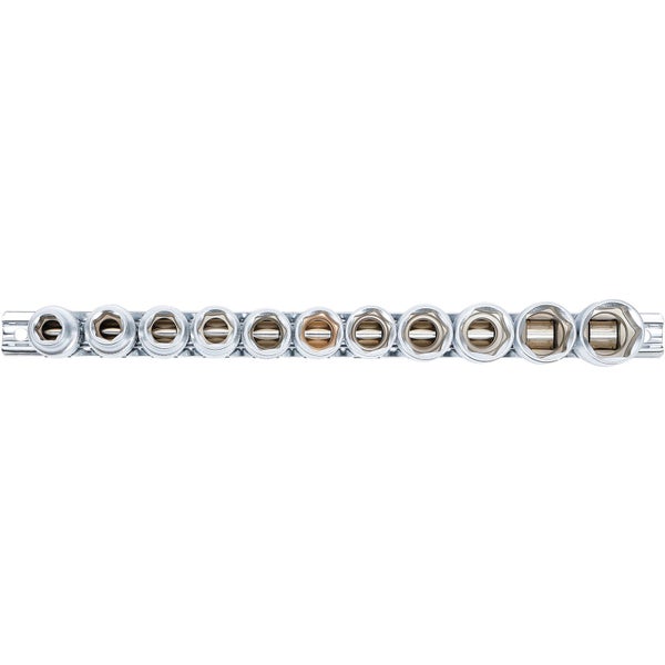 BGS Steckschlüssel-Einsatz-Satz Sechskant Antrieb Innenvierkant 12,5 mm (1/2) SW 10 - 21 mm 11tlg. - 9106