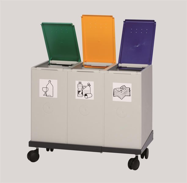 PROREGAL Deckel Für Abfallbehälter Und Wertstoffsammelsystem 40 Liter Kunststoff Grün