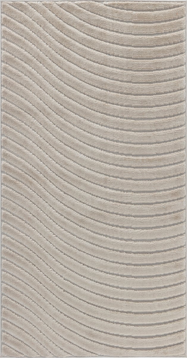 Moderner Skandinavischer Teppich für Innen-/Außenbereich - Beige - 80x150cm - AYUMI