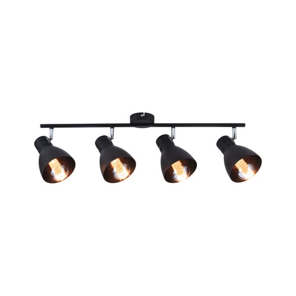 Spotlight Davy E27 230V max. 4x20W dimmbar Schwarz