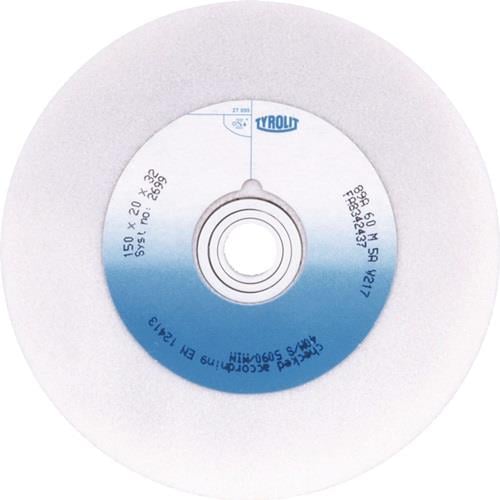 TYROLIT Schleifbockscheibe Ø 125 x B 20 x 32 mm Körnung 60 Aluminiumoxid - 2536