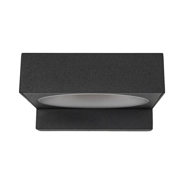 Arcchio LED Wandleuchte außen Natalja (Modern) in Schwarz aus Aluminium (1 flammig, ) - Außenwandleuchten Wandlampe Led Außenlampe Outdoor für Außenwand/Hauswand Haus Terrasse &