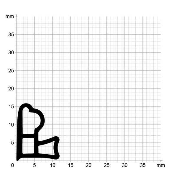 DIWARO. | Stahlzargendichtung SZ198 | grau | 5 Meter