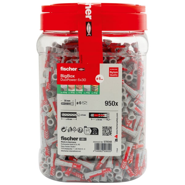 Fischer DuoPower 6x30 BigBox (950 Stk.) - 570548