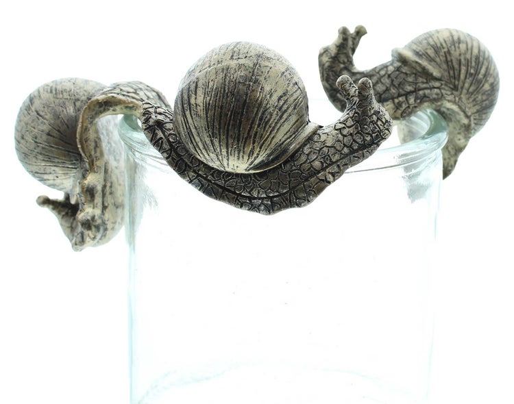 FRANK FLECHTWAREN | Figur Schnecke, 3er Set, POLYRESIN, 7,5 x 5 x 6 cm