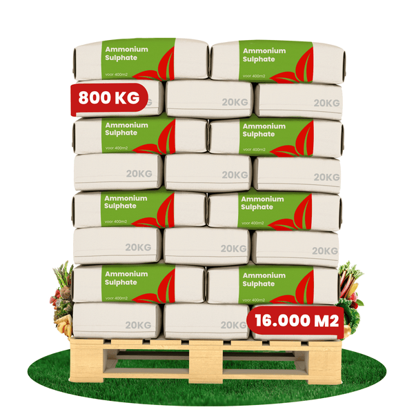 Ammoniumsulfatdünger (800 kg - 16000 m2) - Verbesserter Ernteertrag und Bodensäuregehalt - Organifer