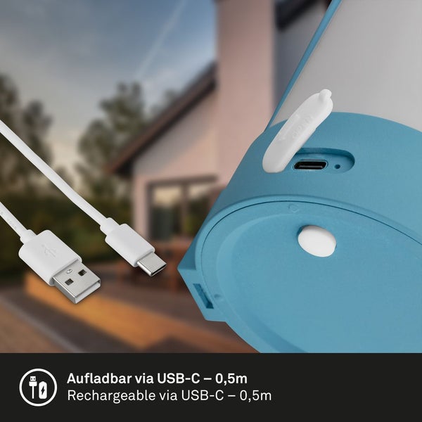 LED Tischlampe Akku LED Tischleuchte Dimmbar Kabellos Touch Terrasse Warmweiß