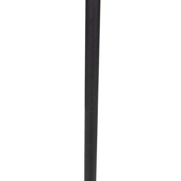 Schwarze zylindrische Metallstange für Möbel oder Leuchten.