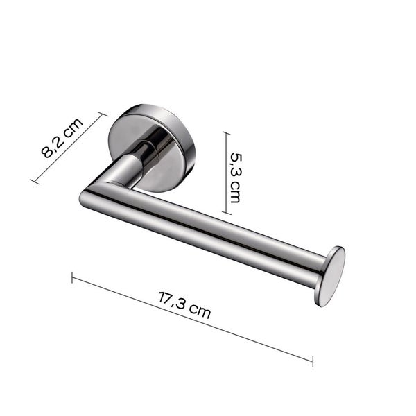 Papierrollenhalter, Wandmodell, verchromt, Edelstahl | Loto