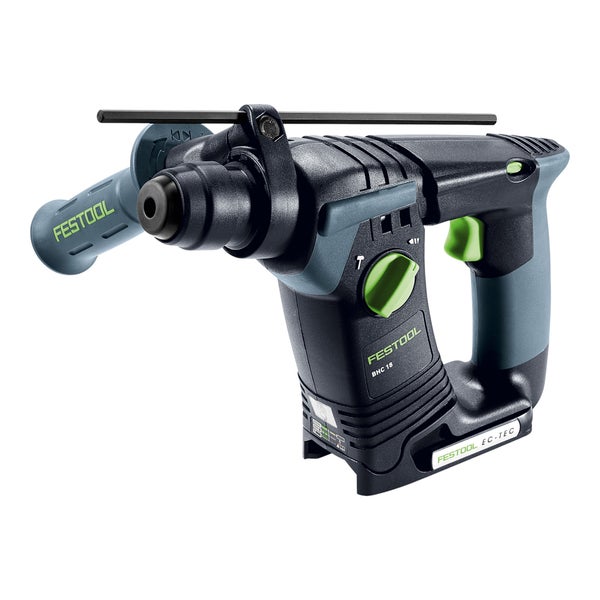Festool Akku-Bohrhammer BHC 18 mit Zusatzhandgriff und Tiefenanschlag