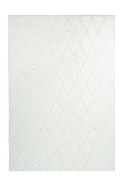 Kurzflor Teppich Splendora Weiß Modern, Klassisch 160 x 230 cm