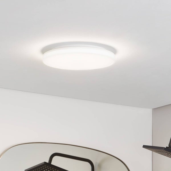 PRIOS LED Deckenleuchte Artin (Modern) in Weiß (1 flammig, ) - Lampe Deckenlampe Badezimmerleuchte