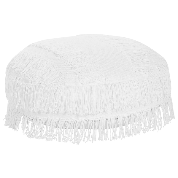 Pouf OULAD Baumwolle Weiß 50 cm 50 cm 20 cm