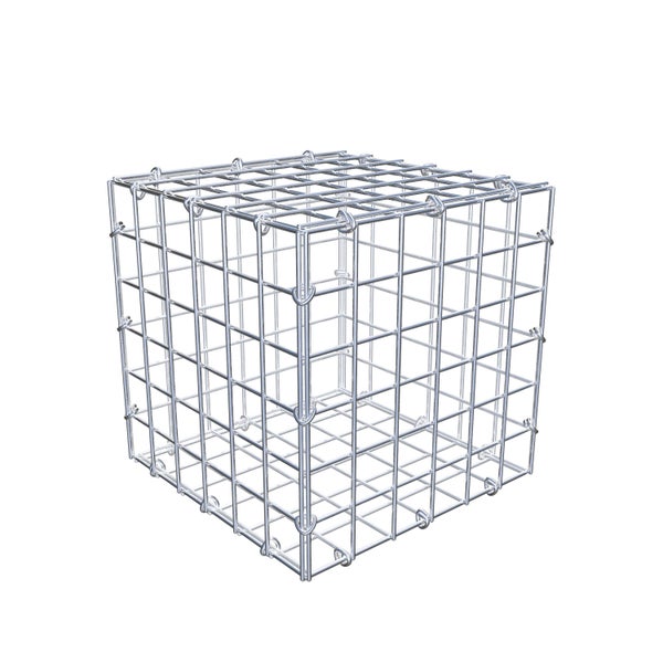 Gabione 30 cm x 30 cm x 30 cm (L x H x T), Maschenweite 5 cm x 5 cm, C-Ring