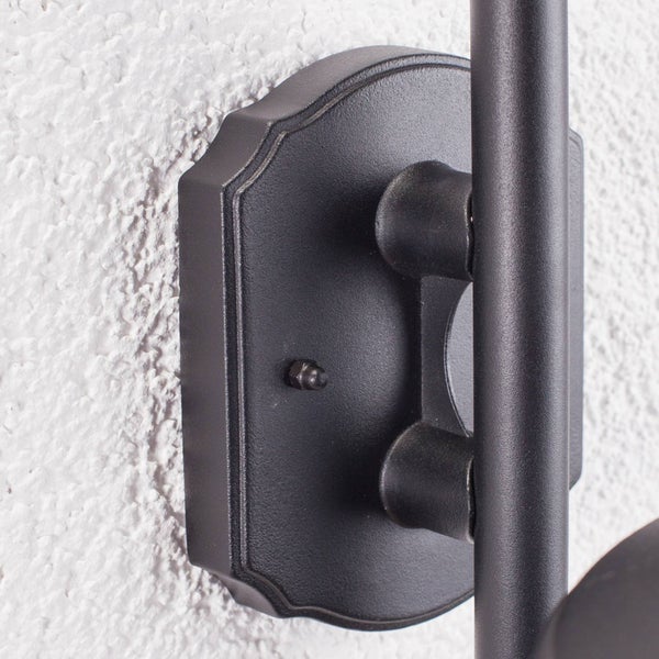 Lindby Wandleuchte außen Daphne (spritzwassergeschützt (Modern) in Schwarz aus Aluminium (1 flammig, E27) - Außenwandleuchten Wandlampe Led Außenlampe Outdoor für Außenwand/Hauswand