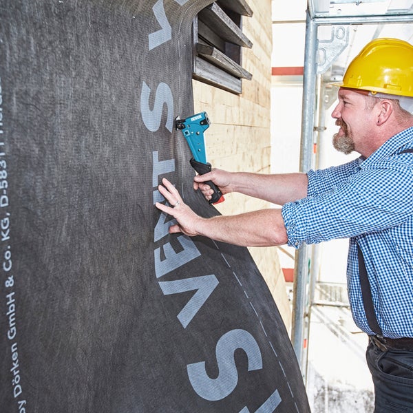 Novus Tools Hammertacker J-055, 6–14 mm Typ G, Premium-Tacker geeignet für Flachdrahtklammern mit Prallplatte für Oberflächenschutz 030-0454