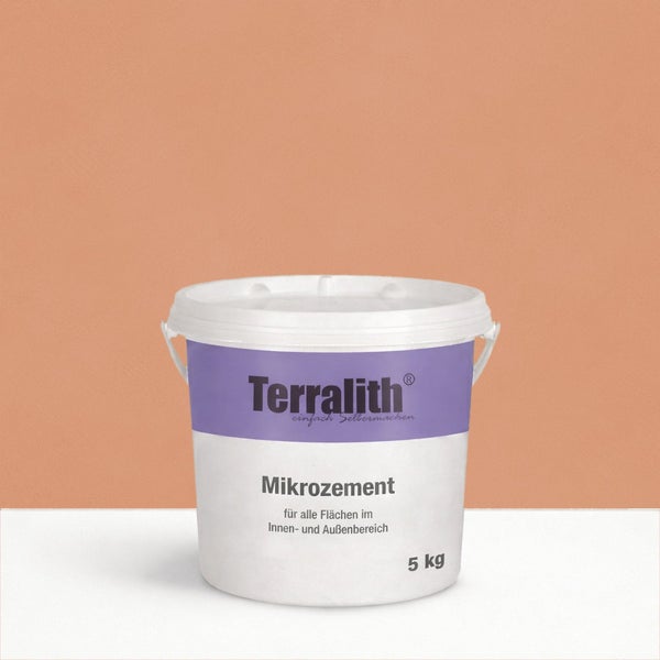 Terralith Mikro Zement Eimer mit 5 Kilogramm Inhalt für den Innen- und Außenbereich