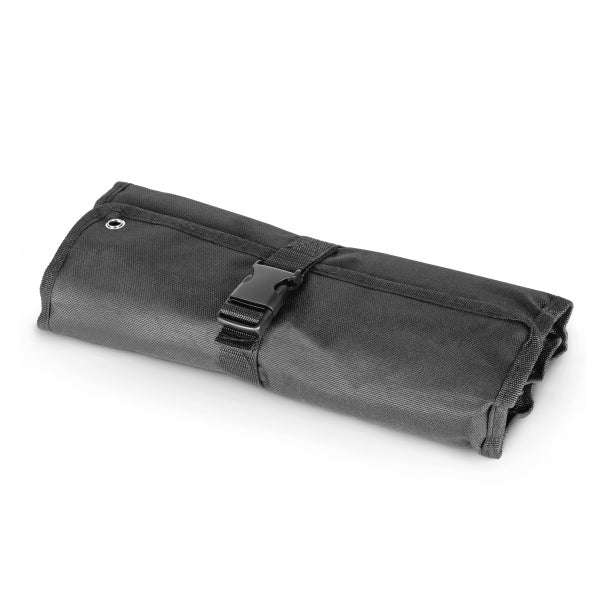 Aufgerollte Werkzeugtasche mit Verschluss