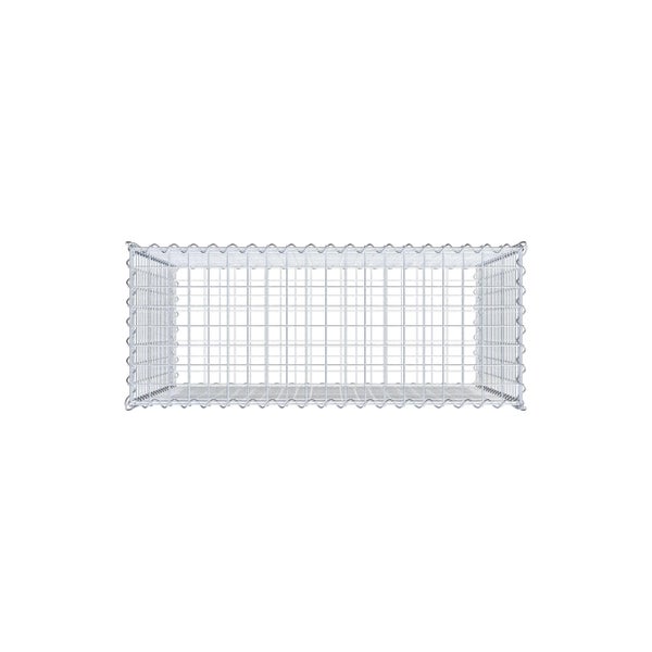 Gabione 100 cm x 90 cm x 40 cm (L x H x T), Maschenweite 5 cm x 5 cm, Spirale