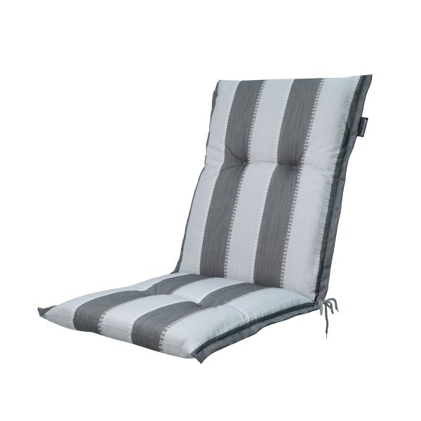Gartenstuhlauflage Low Back Banda grau - Ca. 105x50 cm - 4er-Set