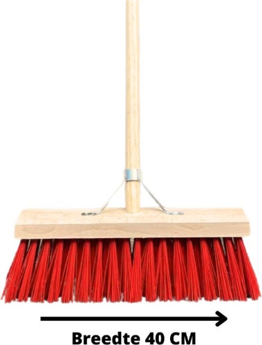Kehrbesen mit Holzstiel und 40 cm Breite