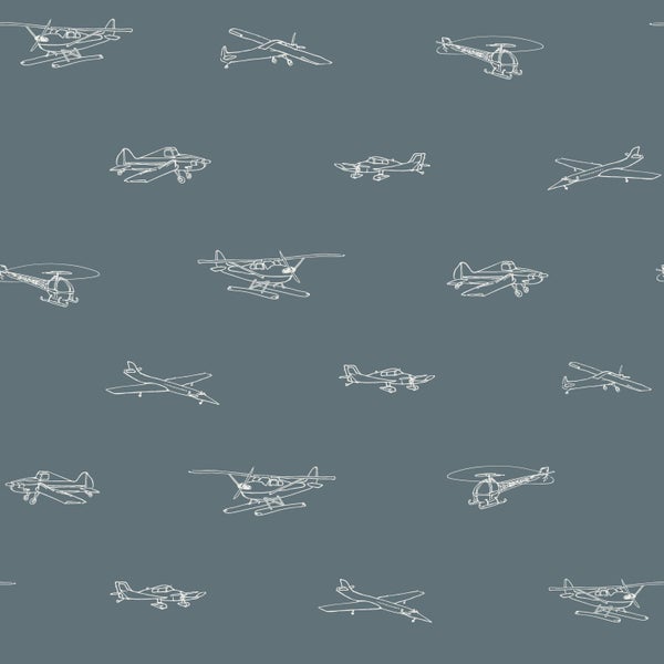 Nahtloses Muster mit Flugzeugdarstellungen