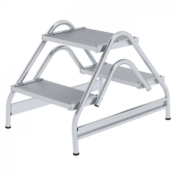 Aluminium Trittstufe mit zwei Stufen für den Innenbereich