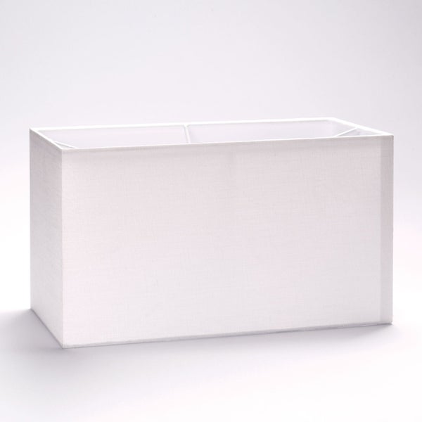 Rechteckiger Lampenschirm 32 x 16 x 18 cm weiß
