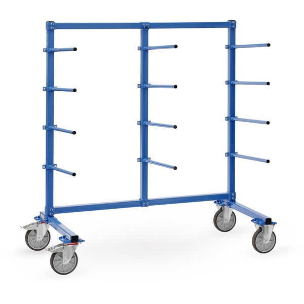 Fetra Tragarmwagen 12 Tragarme 5° geneigt 2000x800mm Rahmen mit PVC
