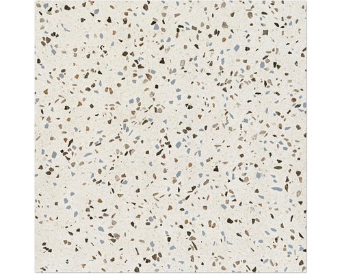 Quadratische Fliese mit Terrazzo Muster