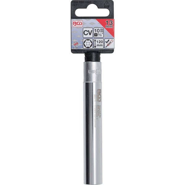 BGS Steckschlüssel-Einsatz Sechskant extra tief Antrieb Innenvierkant 10 mm (3/8) 13 mm - 9863-13