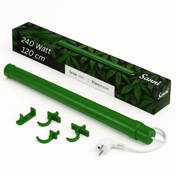 Sanni Pflanzenlampe 240 Watt mit Zubehör und Verpackung