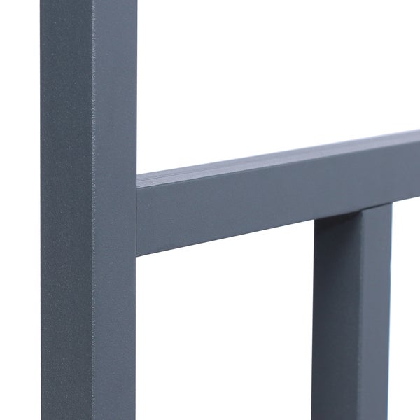 ML-Design Metall Kaminholzregal Anthrazit XL 143x70x145 cm, Brennholzregal Außen, Garten Kaminholzunterstand 1,2 m³, Stabile Kaminholzlager Kaminholzhalter Feuerholzregal, Holzscheite Stapelhilfe