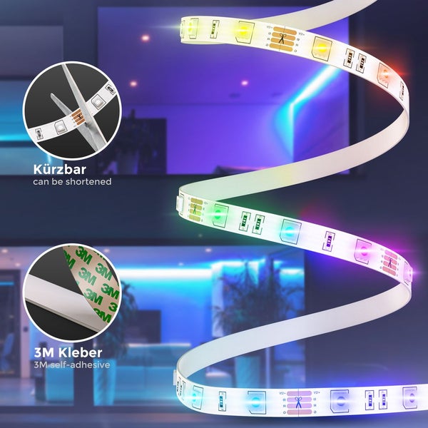 RGB-LED-Band, 3m, 90xRGB-LED/0,11W