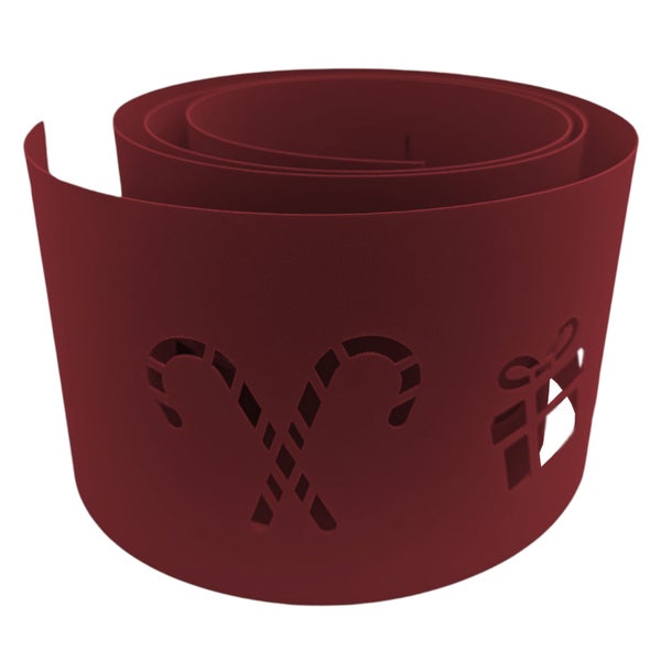 Dekoband mit Zuckerstangen und Geschenkmotiven