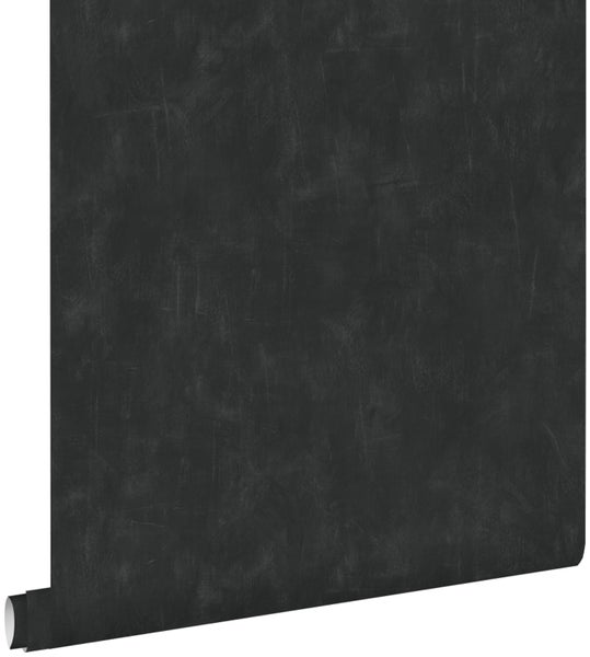 ESTAhome Tapete mit malerischem Effekt Schwarz - 53 cm x 10,05 m - 136408